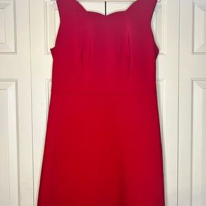 The Limited- Scalloped Neckline Red Holiday Cocktail Dress- Size 12